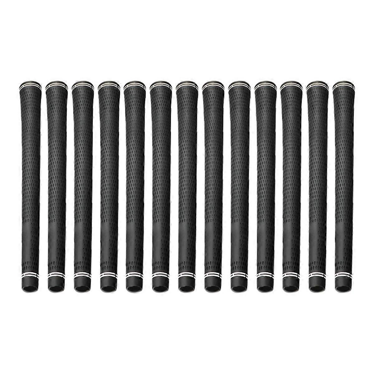 13PCS Golf Grip Classic Pattern Standard Natural Rubber