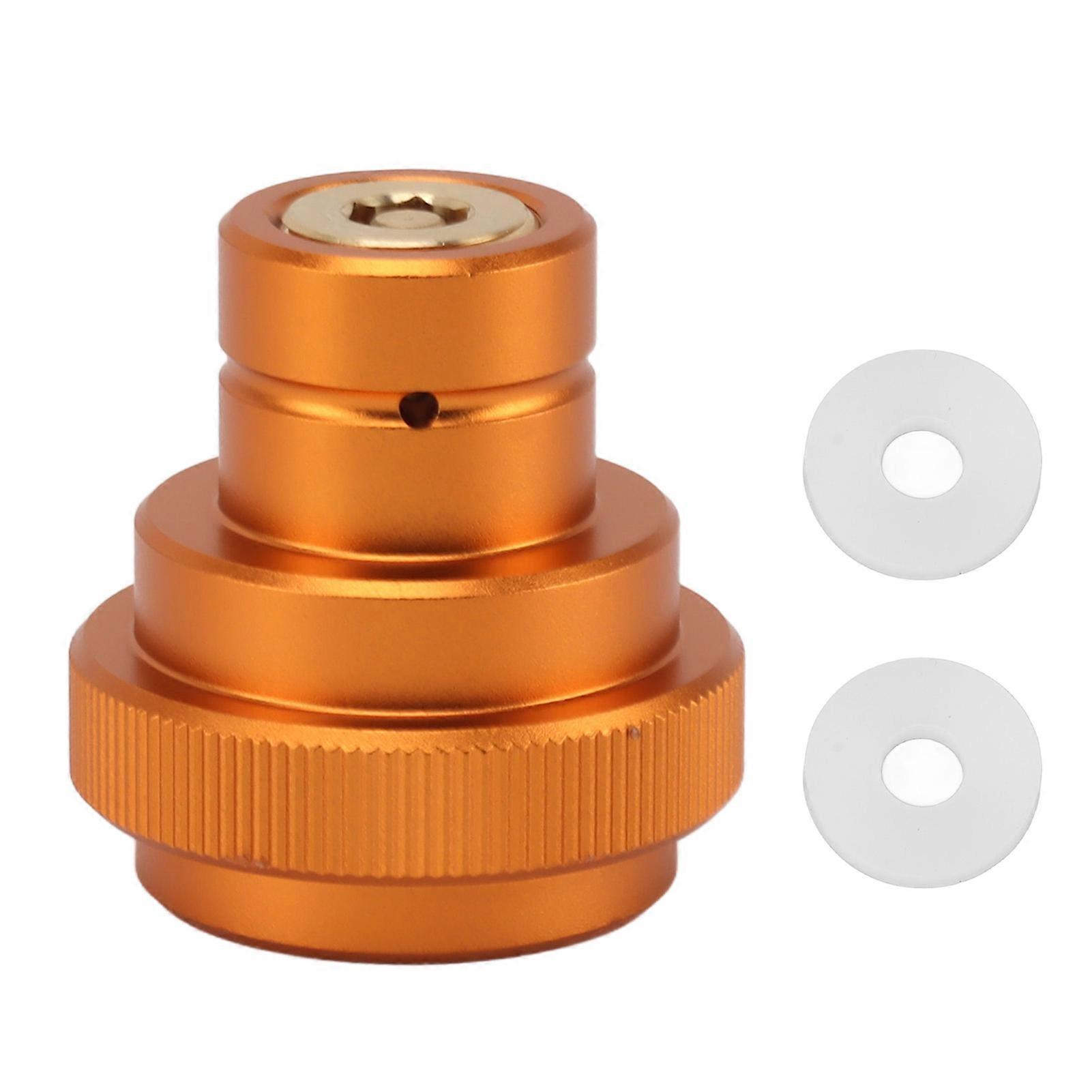CO2 Quick Adapter Upgraded for Soda Water Bubbler Soda Maker Valve Refill Accessories for Quick Connecting CO2 Cylinder TR21 4 Yellow