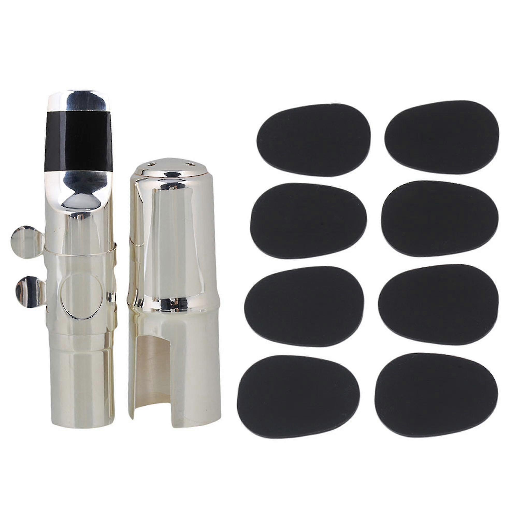 7# B-flat Soprano Saxophone Mouthpiece And 0.8mm Black Mouthpiece Pads
