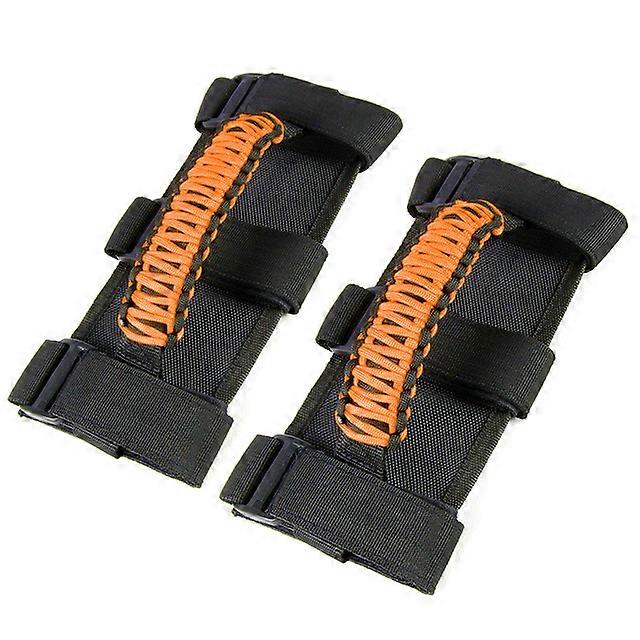 2 PCS Car Roof Handle Rope Grab Handles Grip Handle Fit For 1955-2020 Jeep Wrangler CJ YJ TJ JK JL For 2020 Jeep Gladiator JT