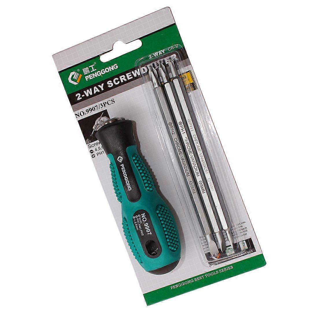3 In 1 Multi-function Precision Screwdriver Adjustable Bits Two-Way Slotted Screwdrivers Bits