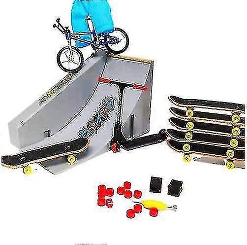 Large Fingerboard Set Ramp Scooter Board