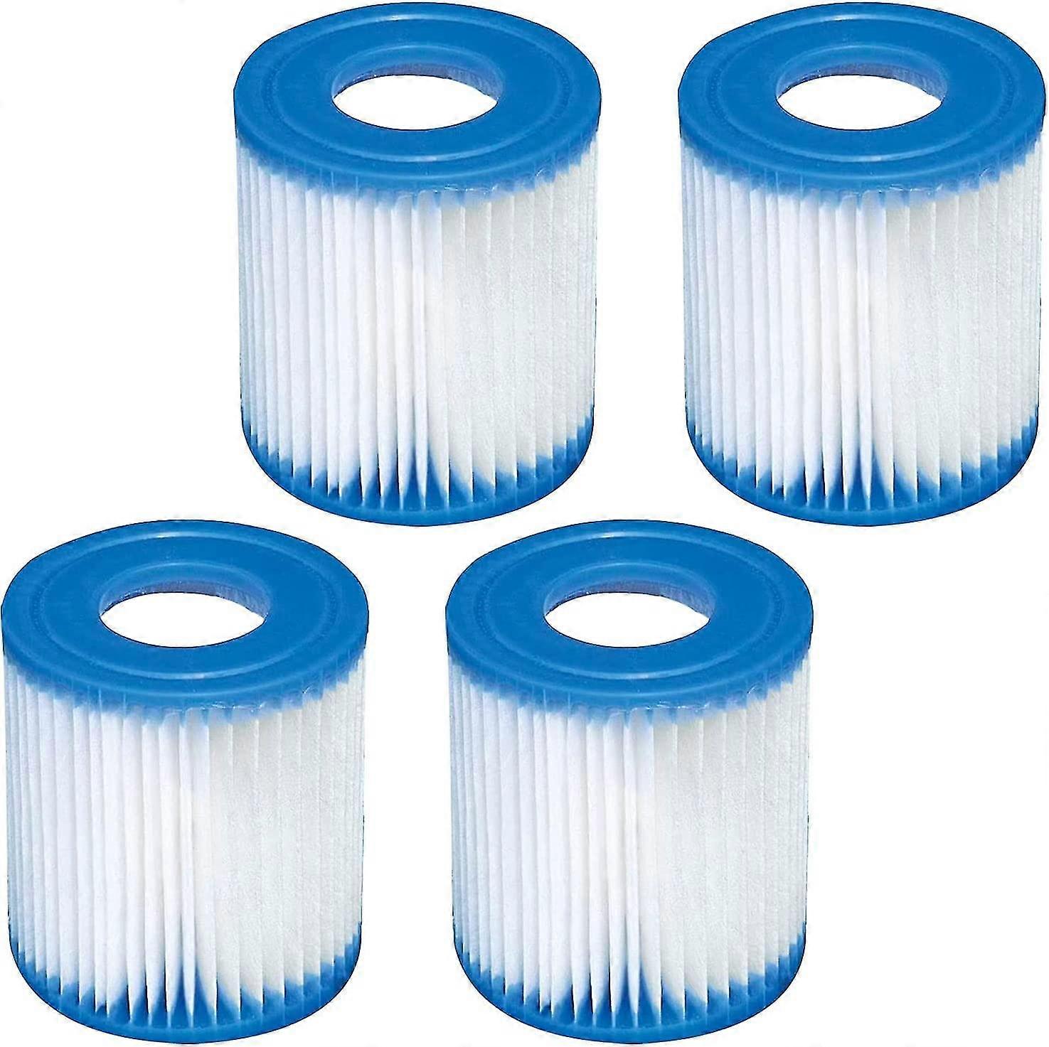 4-pack poolfilterpatron för bästa sätt, återanvändbart uppblåsbart poolfilter typ I, poolbytesfilterpatroner för rengöring av rörpooler