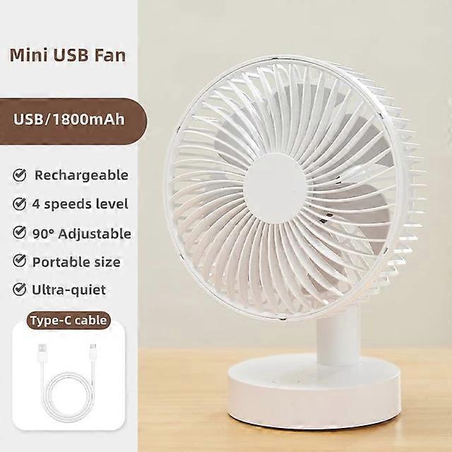 Powered Hand Fans Mini USB Table Fan 4 Speeds Portable Desktop Table Cooling Fan Powered by USB Strong Wind Kipas USB Desk Fan
