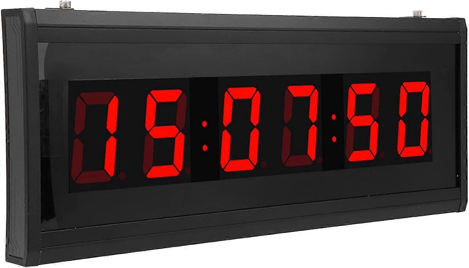 Large Digital Clock,Electric Wall Clock with Perpetual Calendar Large Numbers for Easy Reading Plug-in Wall Clock