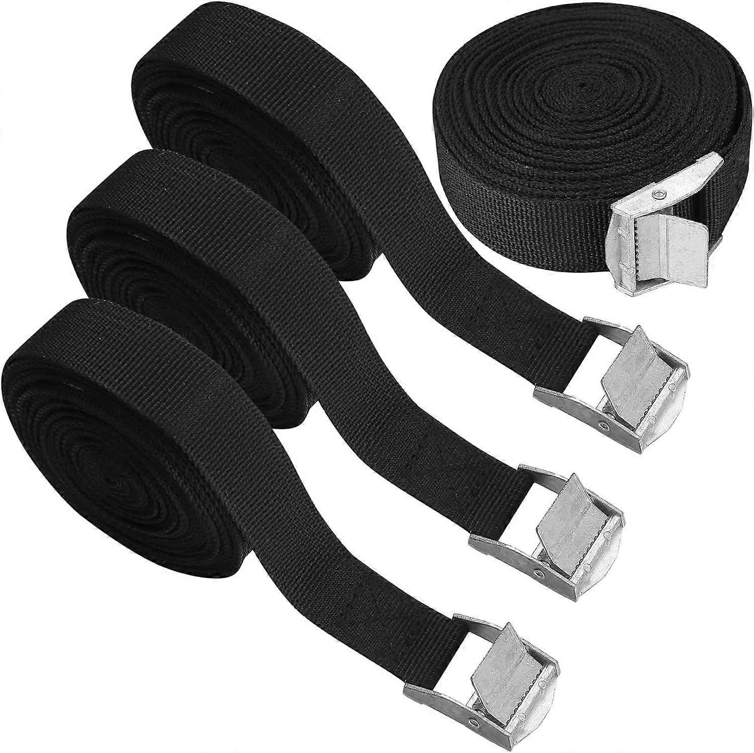 4Pcs Ratchet Tie Down Straps,Adjustable Lashing Straps,Tension Belt Retaining Cargo Straps