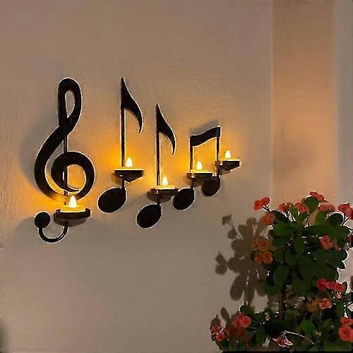 Music Note Decorative Candle Holder-MXBC