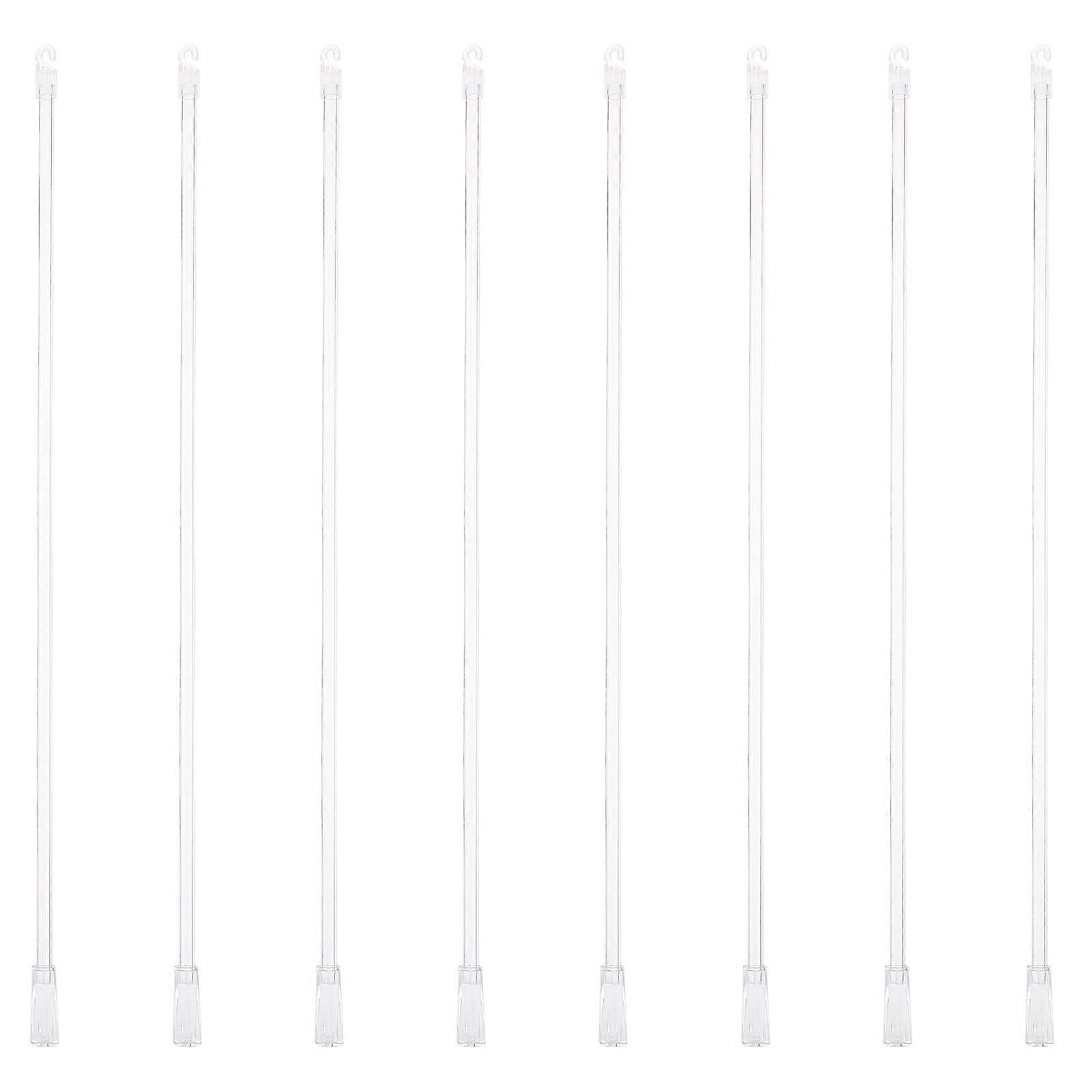 8pcs Home Blinds Pulling Rods Διαφανείς περσίδες λαβές κάθετες περσίδες ραβδιά