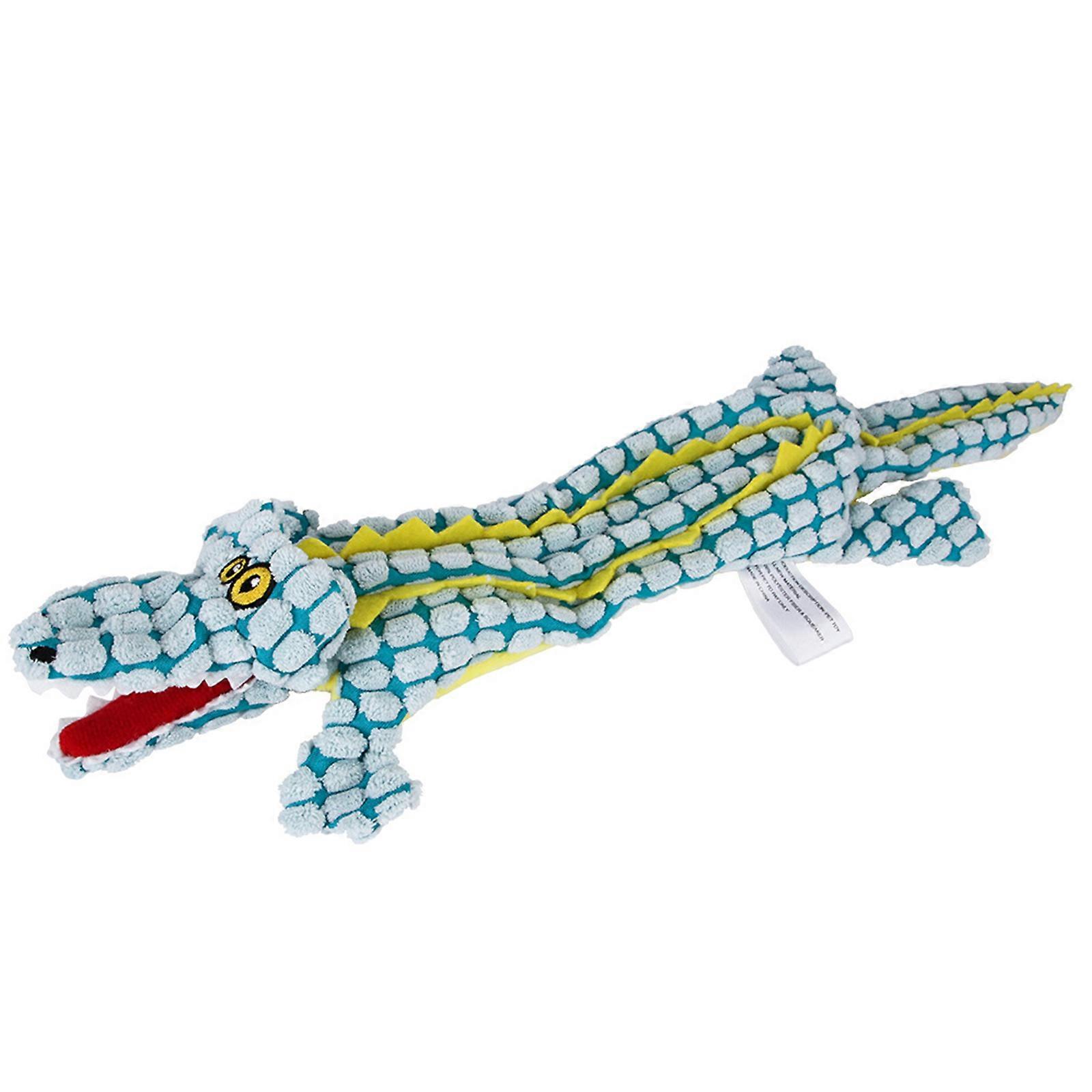 Squeaky Crocodile Plush for Aggressive Chewers,Squeaky Dog Toys Indestructible-,Promotion