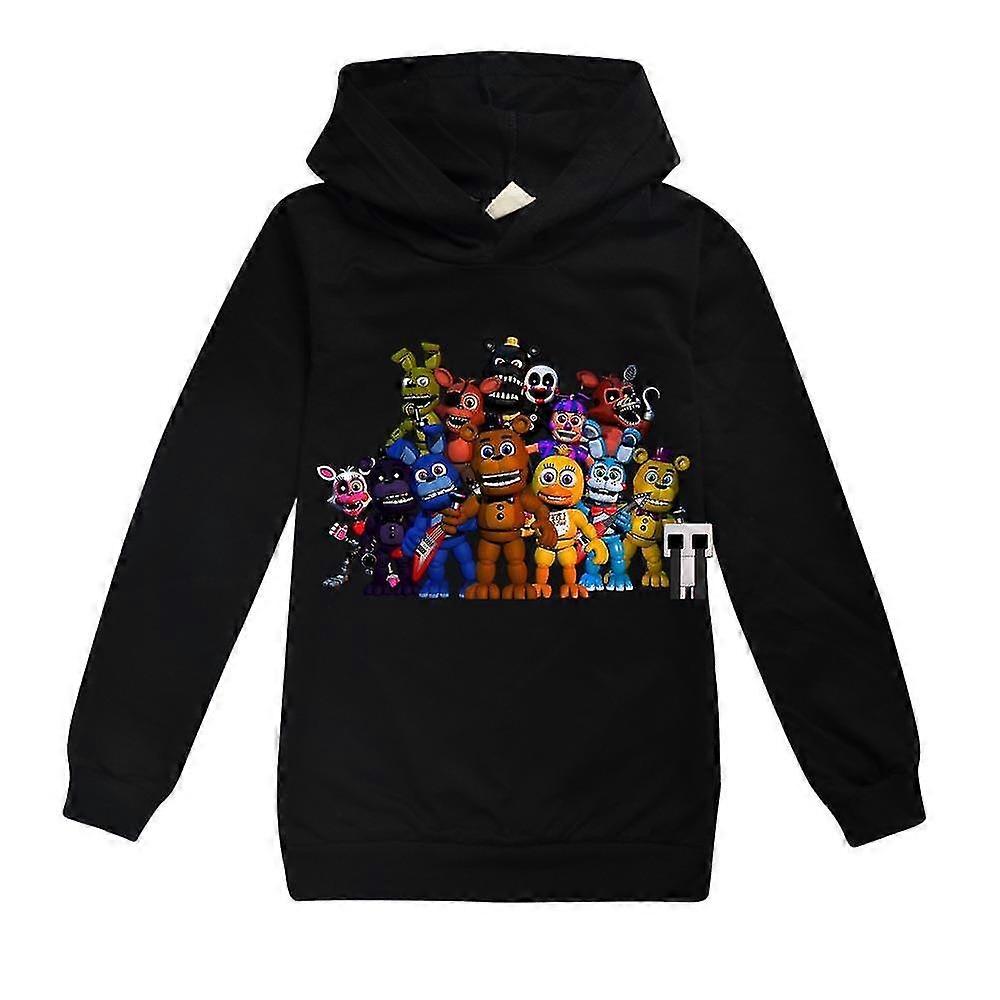7-14 Years Kids Teens Boys Girls Five Nights At Freddy's Hoodie Long Sleeve Hooded Sweatshirt Tops Gifts