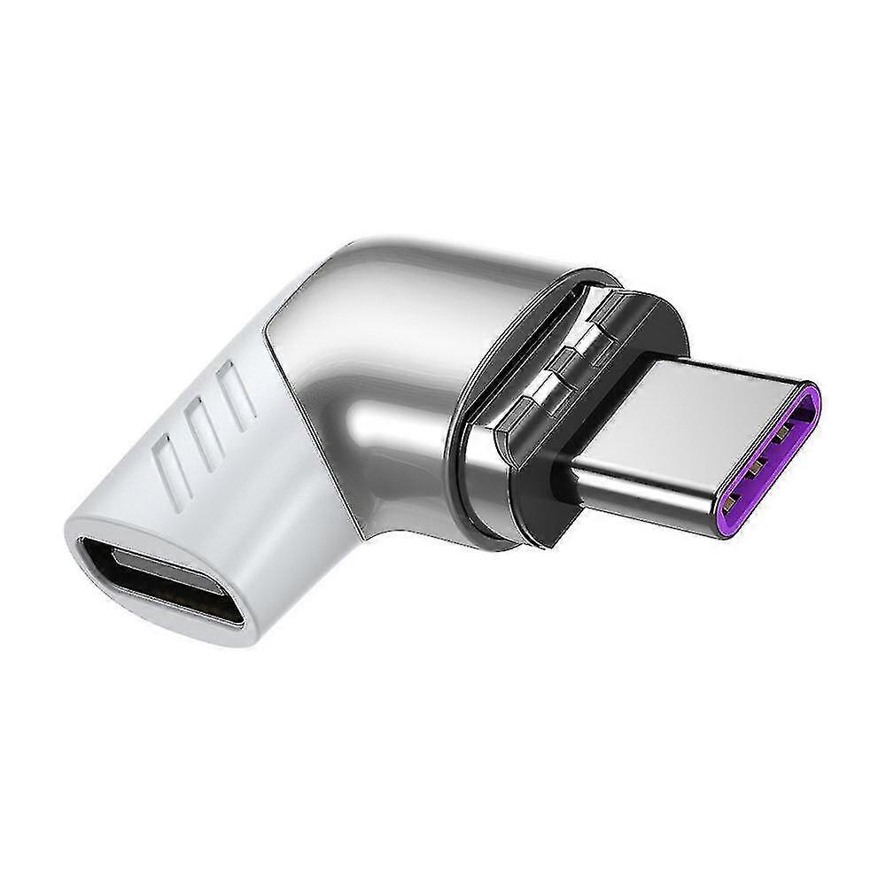 Magnetic Type C Adapter Right Angle Connector Support Usb Charge Data Transfer