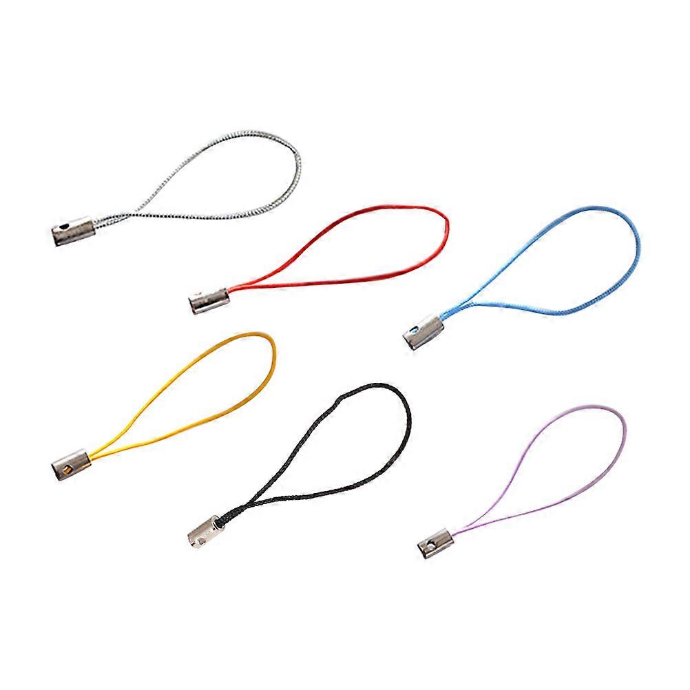 100Pcs Colorful Hand Wrist Lanyard Strap String Cell Phone Lanyard Men and Women General Short Lanyard (Random Color)