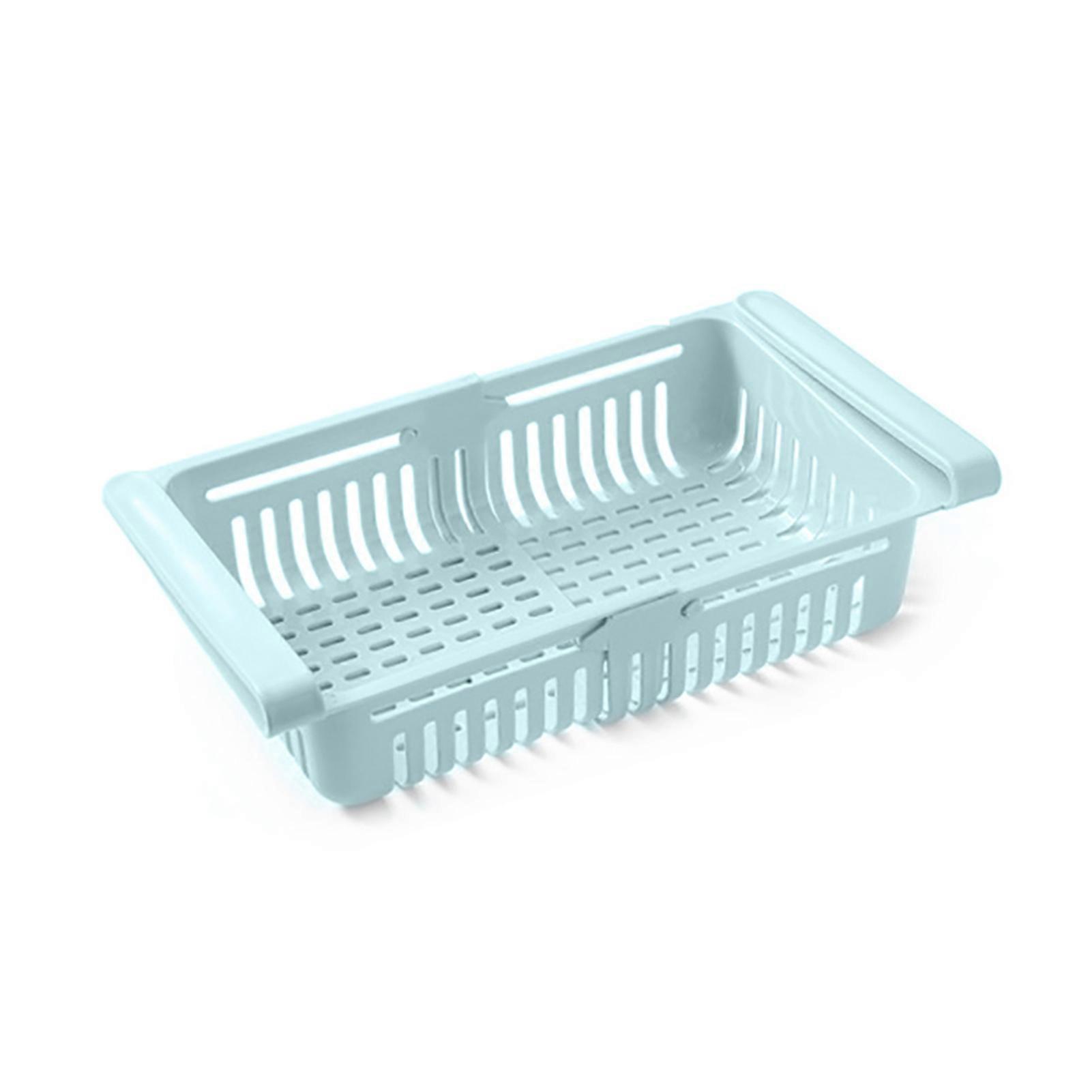 Practical Pull-out Refrigerator Storage Box Holder Food Organizer Drawer Shelf for Home JiKaiX