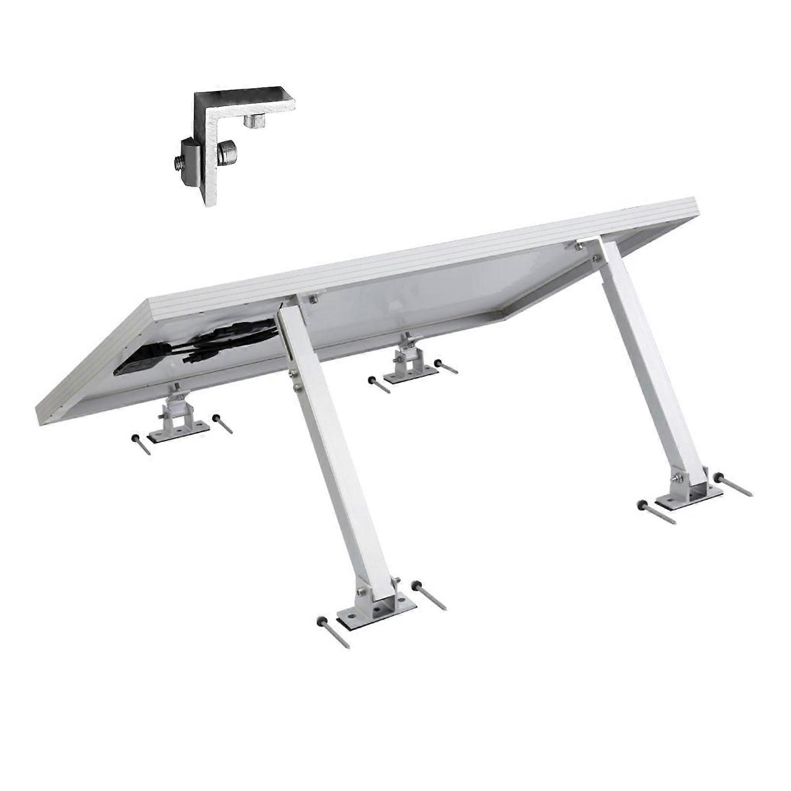 Adjustable Solar Panel Bracket, Solar Panel Mount, Adjustable Angle from 15 to 30Solar Panel Brackets for Flat Roof, Wall, Boat, Motorhome