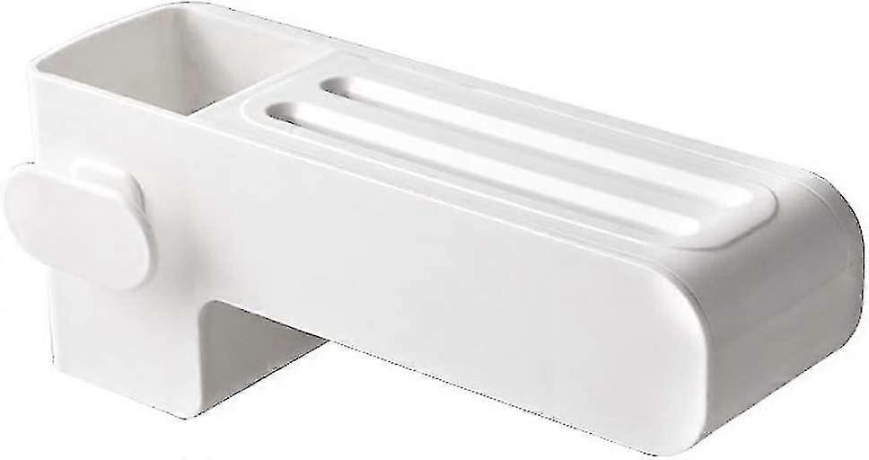 Holder Creative Kitchen Knife Storage Rack Insert Knife Scissors Organizer Wall-mounted Tool(1pcs, White)