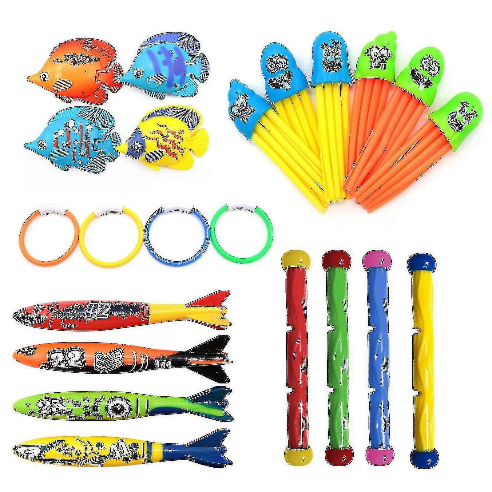 子供のためのスイミングプールダイビングおもちゃは、水中バラエティダイビングセットおもちゃを沈めます