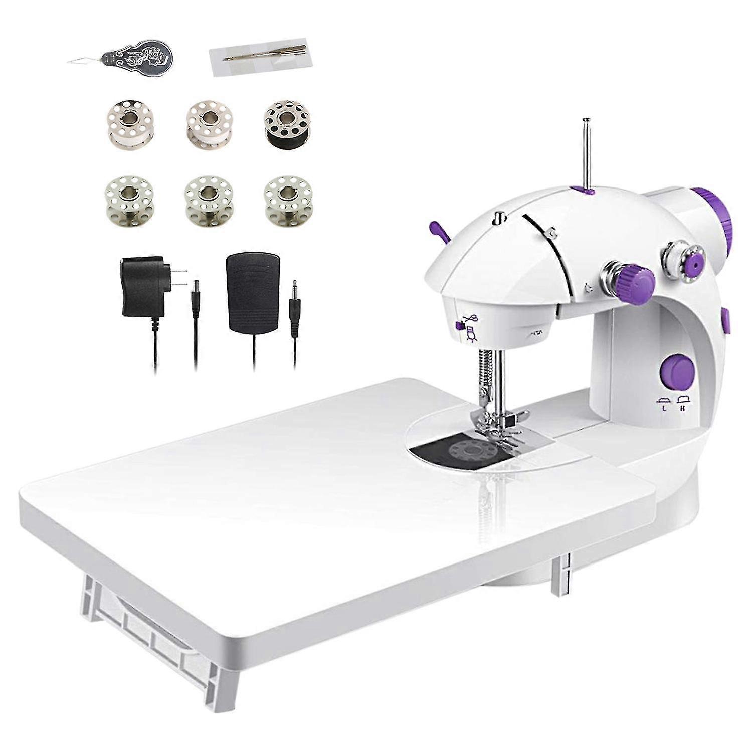 Mini Portable Sewing With Extens Table Sew Clothes Electrec Sewing Se