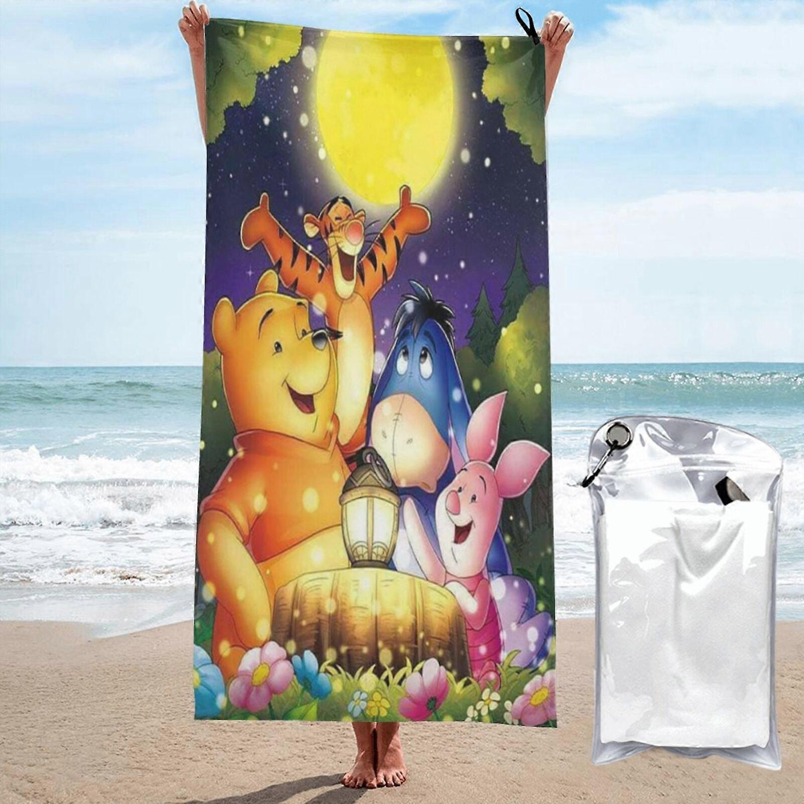 y204ويني ذا بوه ستوكات منشفة الشاطئ كبيرة الحجم خفيفة الوزن سريعة الجفاف خالية من الرمال المناشف الكبيرة hctt204