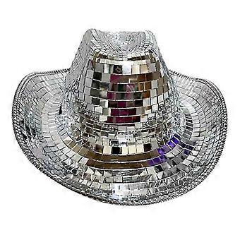 Disco Ball hoed, Sparkly Glitter ruimte Cowgirl hoed, spiegel bal hoed voor vrouwen mannen voor Party accessoires