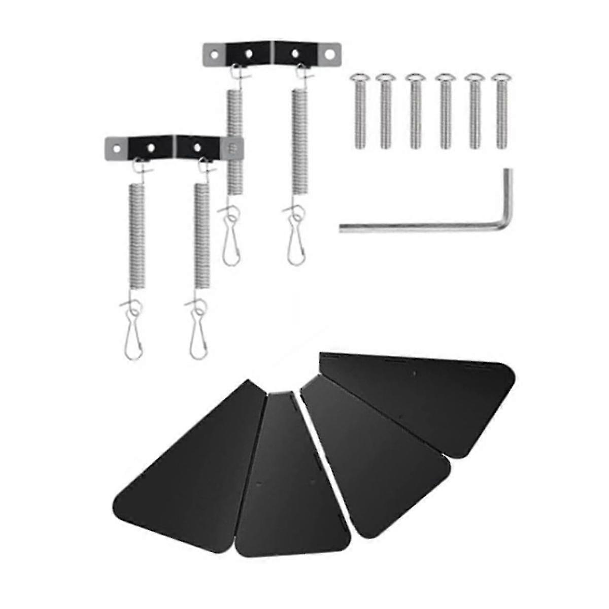 Squirrel Proof Bird Feeder Baffle Guard Squirrel Flapper Bird Feeder With Anti-theft Rotation Hanging Bird Feeder Combo