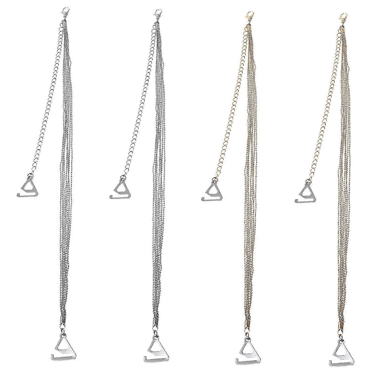 2 par Pearl Bra stropper Justerbare BH-stropper Pearl Bra stropper til bryllup