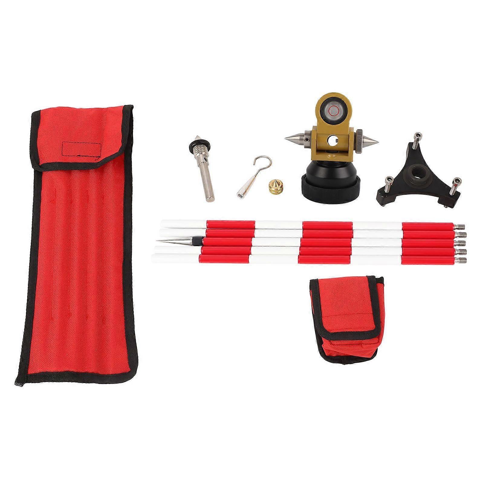 Total Station Prism Accurate Multifunctional Surveying Mini Prism with Pole for Sokkia