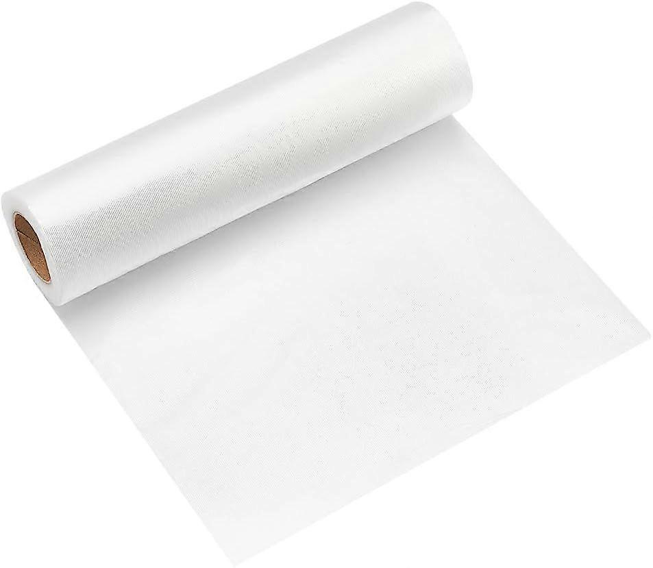 10 inch x 30 Yard Wash Away Stabilizer for Embroidery Clear PVA Stick and Stitch Embroidery Water Soluble Fabric Embroidery Stabilizer for Hand/Machin