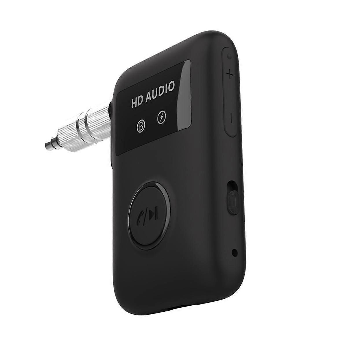 BT5.3 Bluetooth-Compatible Wireless Audio Receiver Adapter with 3.5mm AUX Jack Stereo Music Wireles