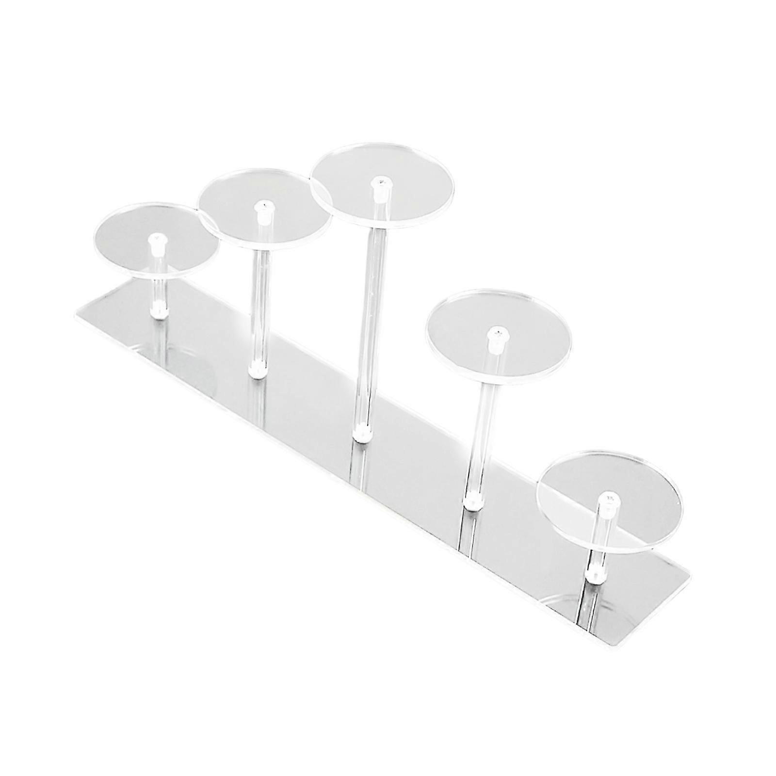 Acrylic Display Riser Stand Decorative Holder Clear for Toys Cosmetics Rings