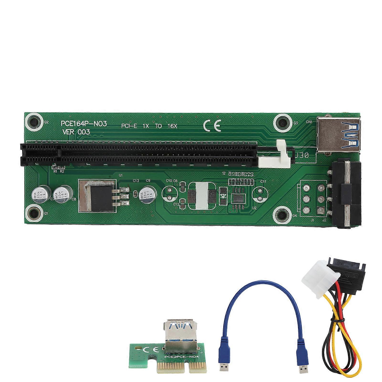 PCIE Riser 60cm USB 3.0 Extender with SATA Power Cable for Stable Bitcoin Mining