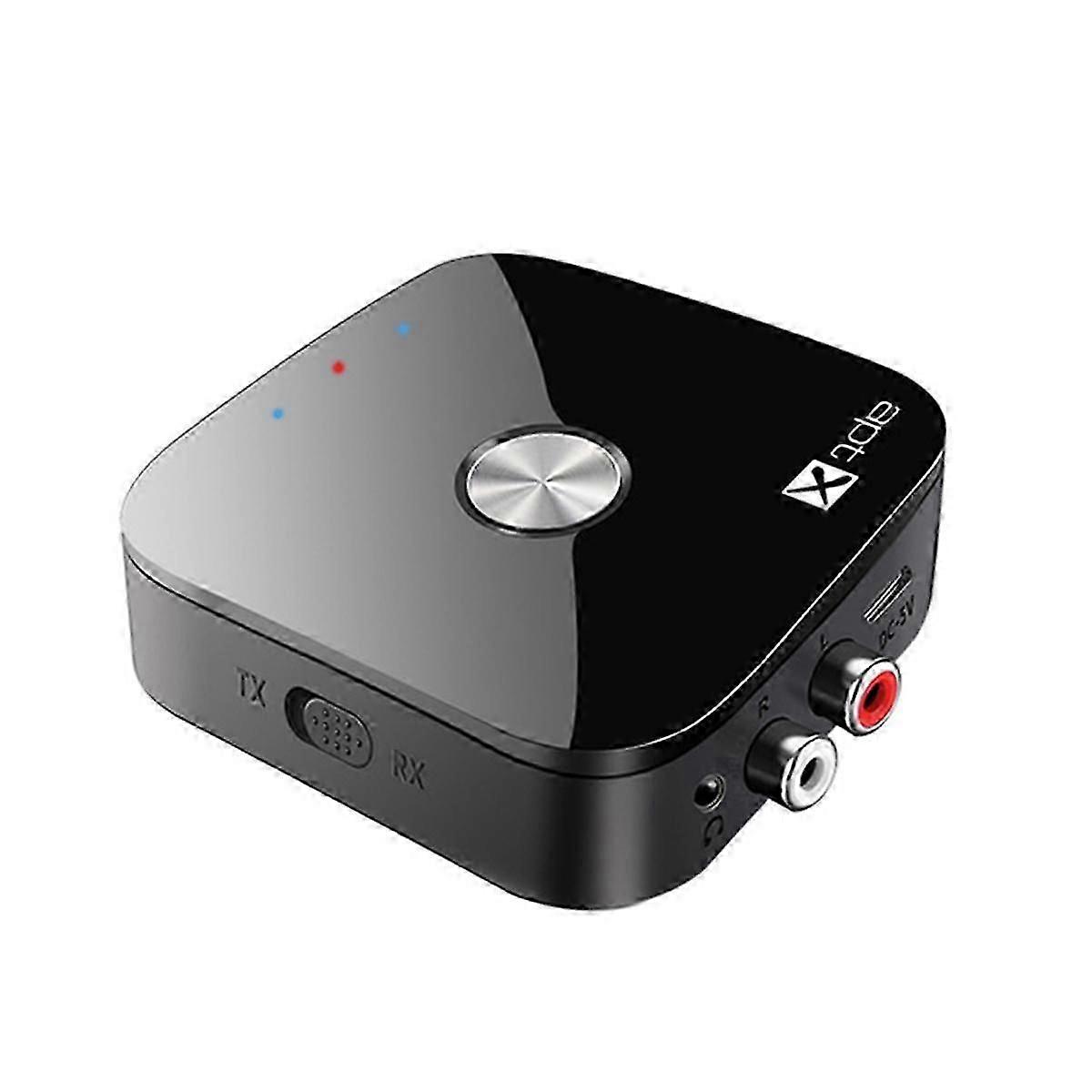 Bluetooth 5.4 Audio Transmitter Receiver -Adaptive/HD/LL 3.5MM AUX 2-in-1 Wireless Hifi Adapter Ste