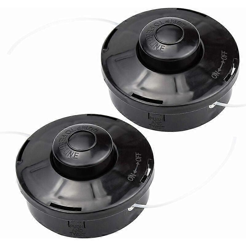 2 Universal Nylon Trimmer Heads for Petrol Trimmers
