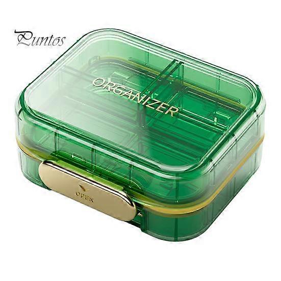 Portable Pill Box Moisture Dust Proof Secure Closure Eco-friendly Long Lifespan Mini Dispenser for Travel