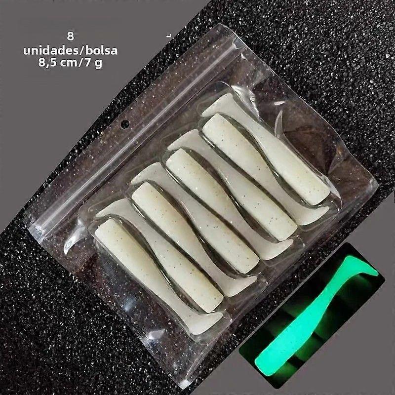 5pcs Luminescent Mackerel Glow Soft Artificial Fishing Lures 105mm for Salmon Tuna Freshwater Saltwater Fish