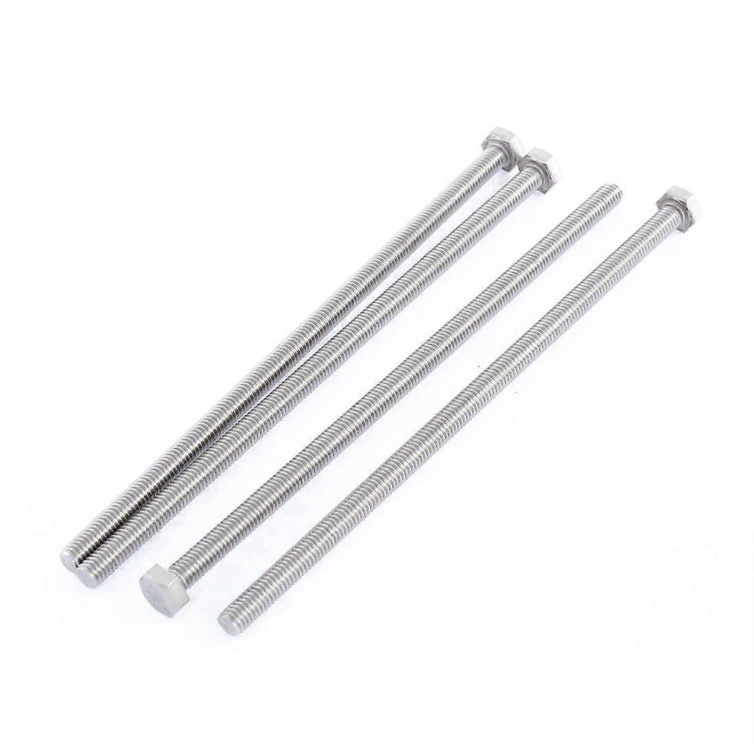 M6 x 150mm Fully Threaded Stainless Steel Hex Screw Bolt 4 Pcs