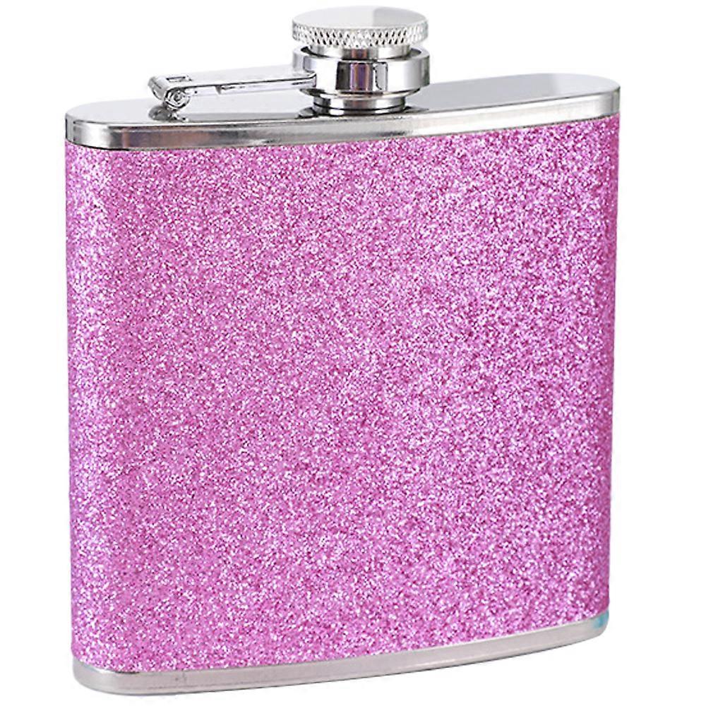 Hip Flask, Stainless Steel, Glitter