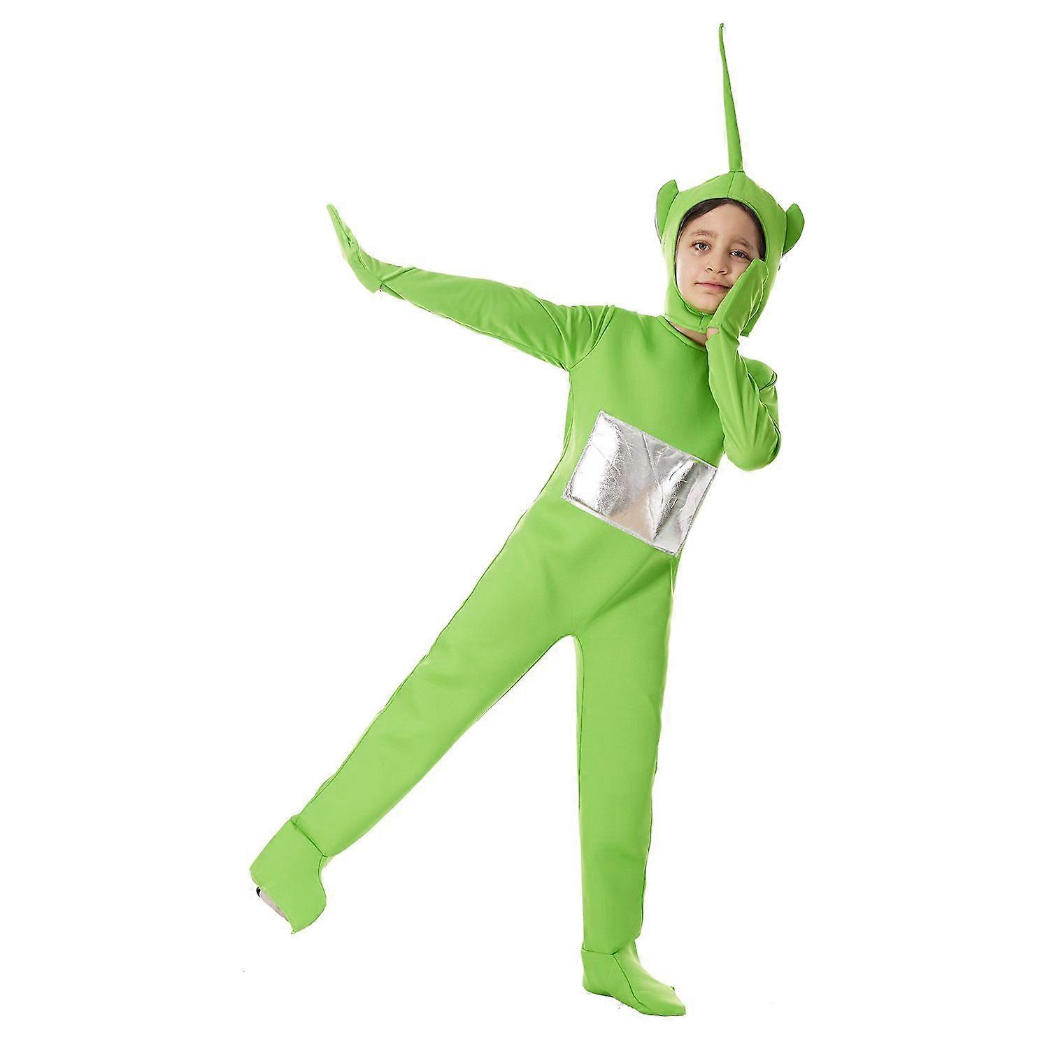 vert clair # Très mignon Rouge Jaune Vert Violet Teletubbies Personnage Enfants Taille Costume en peluche