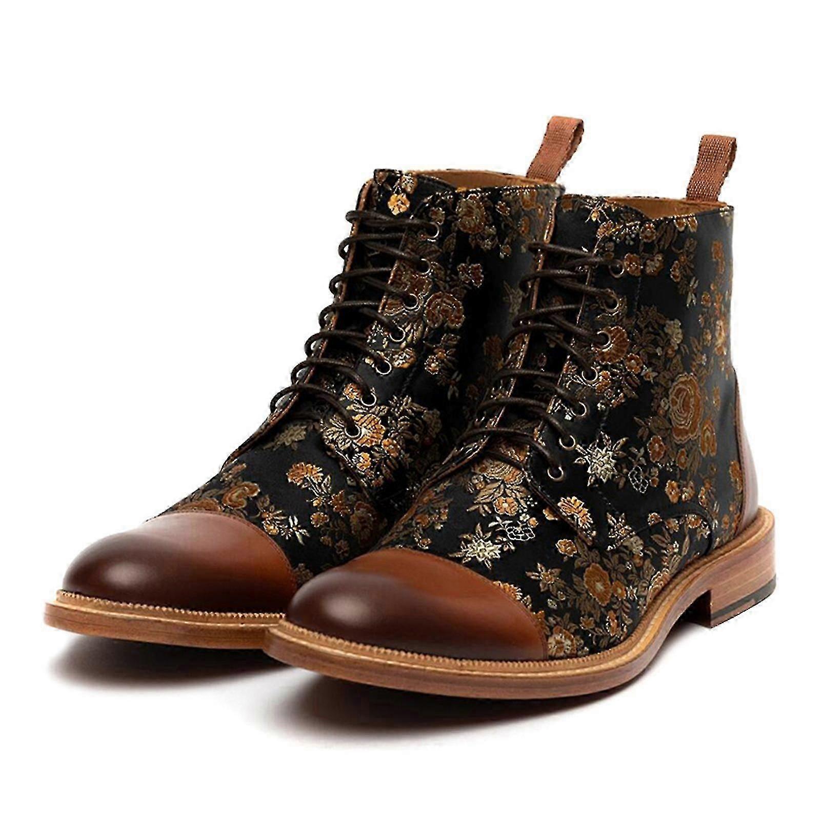 The Jack Boot In Eden Front Lace-up Men Ankle Boots British Style Retro Bootie
