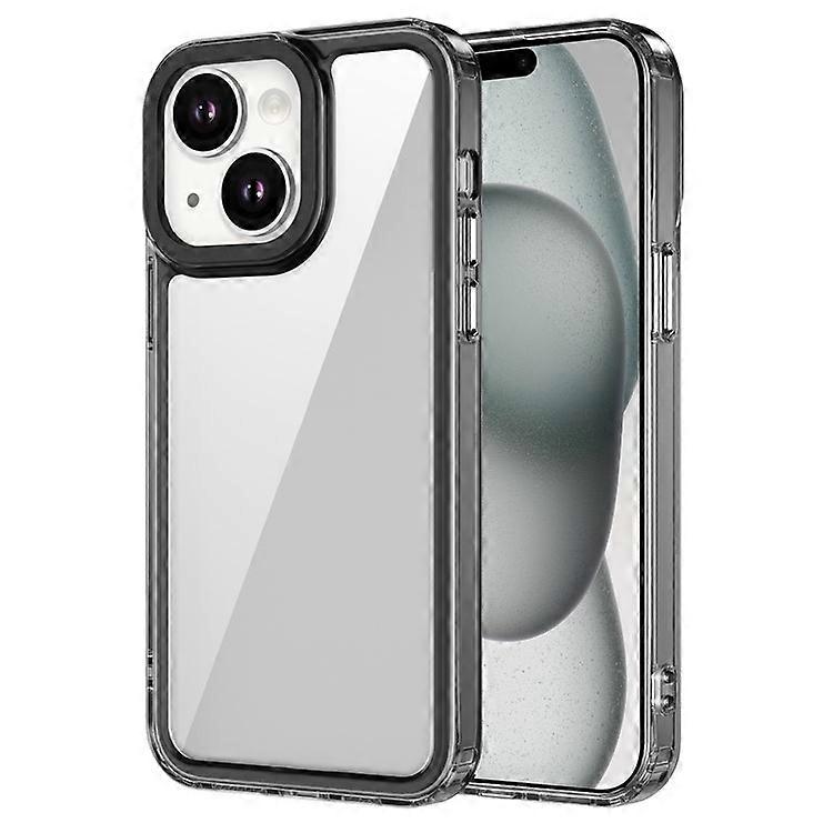 Compatible For iPhone 15 Case Clear PC Back TPU Bumper Protective Phone Cover