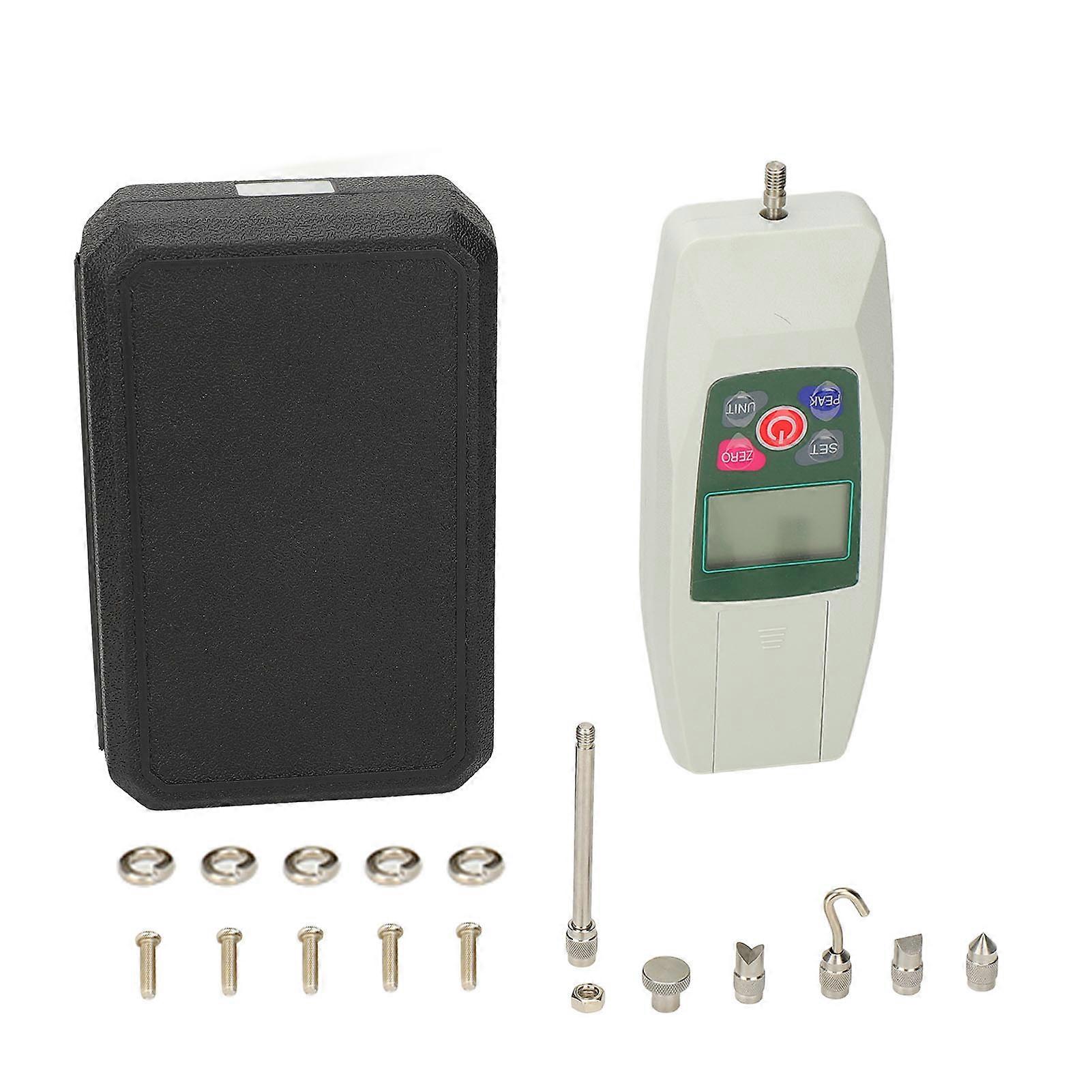 Digital Force Gauge, High Accuracy Push and Pull Tester 500N 50kg 110bf 1800Oz Thrust Meter Measuring Instruments Compressed Load Meter