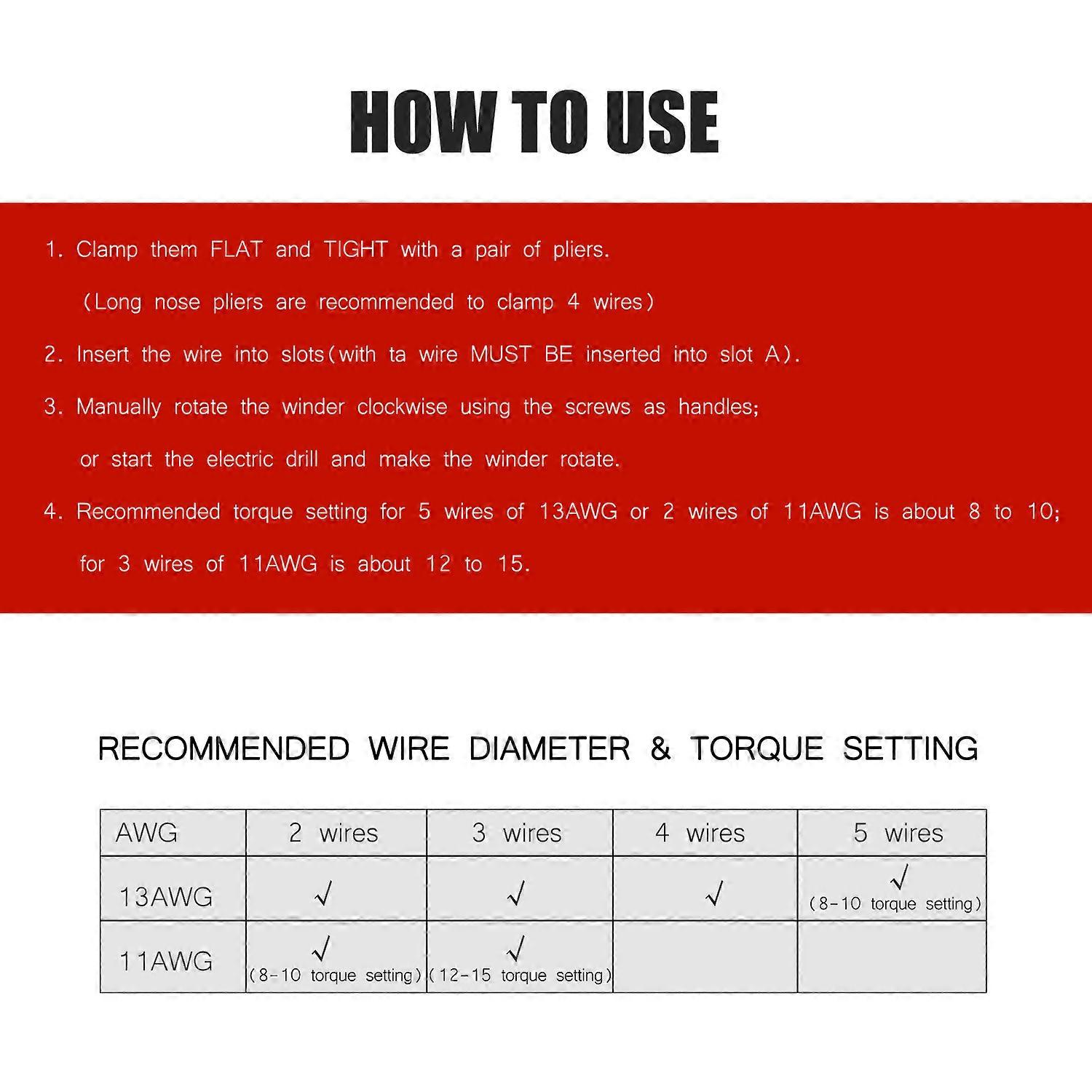 Wire Twisting Tool Wire Stripper and Twister for Stripping and Twisting 11/12/13AWG Solid Wires for Power Drill Driver Electricians
