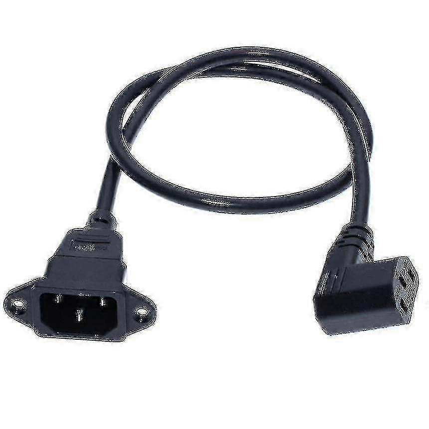 Iec320 C14 To C13 Extension Cord, C14 With Screw Holes And C13 Short Length