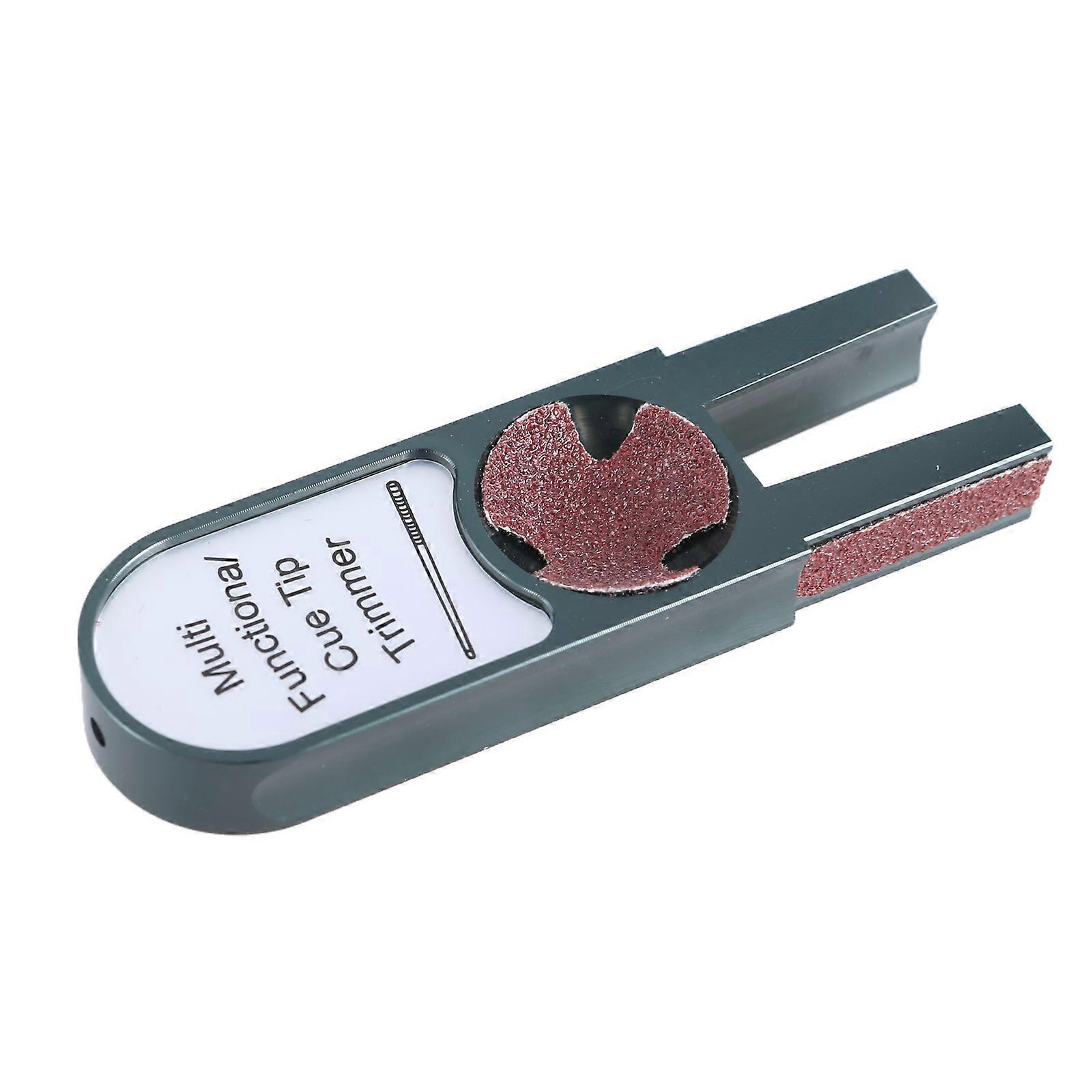 Billard Pool Queue Tip Shaper Queue Tip Scuffer Burnisher Queue Tip Sander Queue Stick Tool Geformter Queue Tip Trimmer Tapper