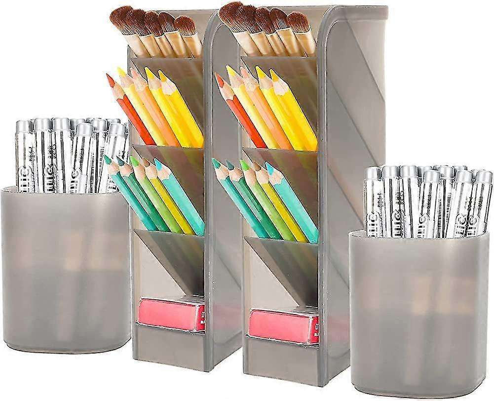 4 Stück Stift Organizer, Schreibtisch Organisation, niedliche Schreibtisch Bleistift Marker Halter Lagerung