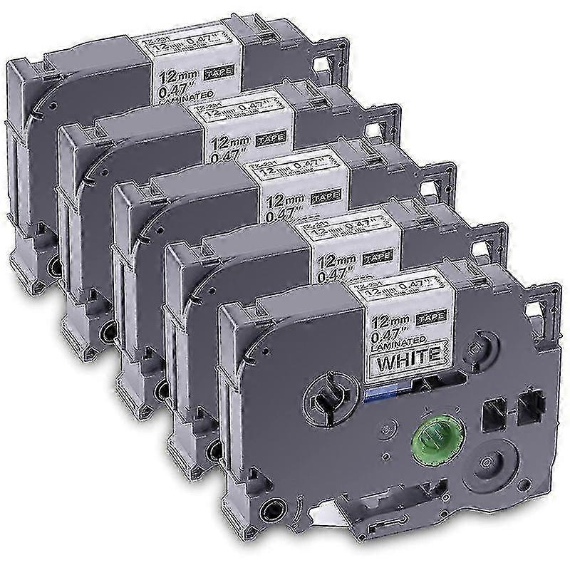 5-Pack Compatible Laminated Label Tape for Brother TZe-231 TZ-231 Replacement