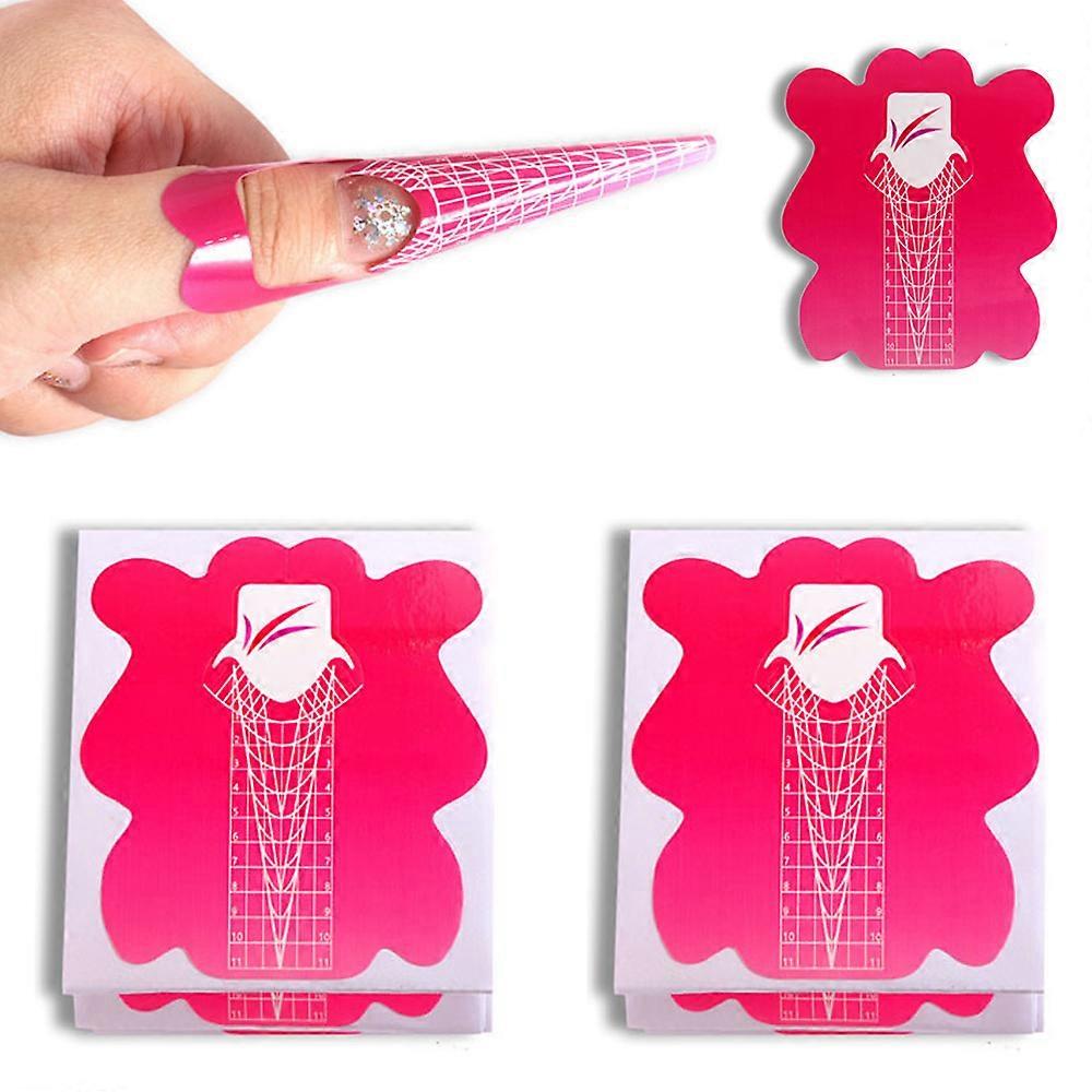 Acrylic Nail Forms, Waterproof Layer, Self-Adhesive