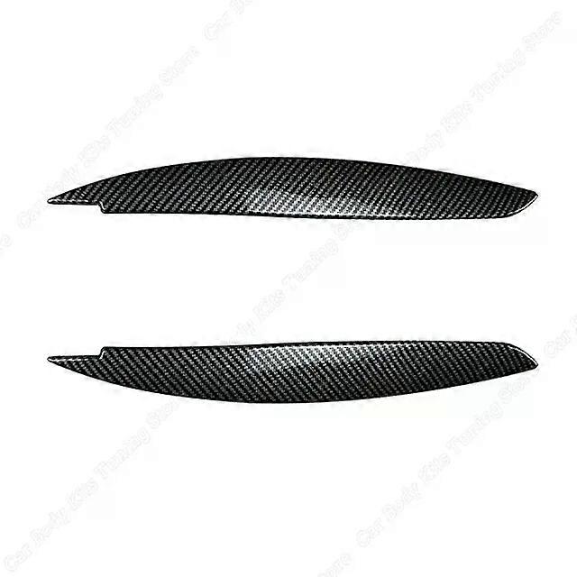 Car Front Headlight Eyebrow Eyelid Body Kits Trim Lamp Cover Sticker compatible for 1 Series E81 E82 E87 E88 2004-2014 Accessories