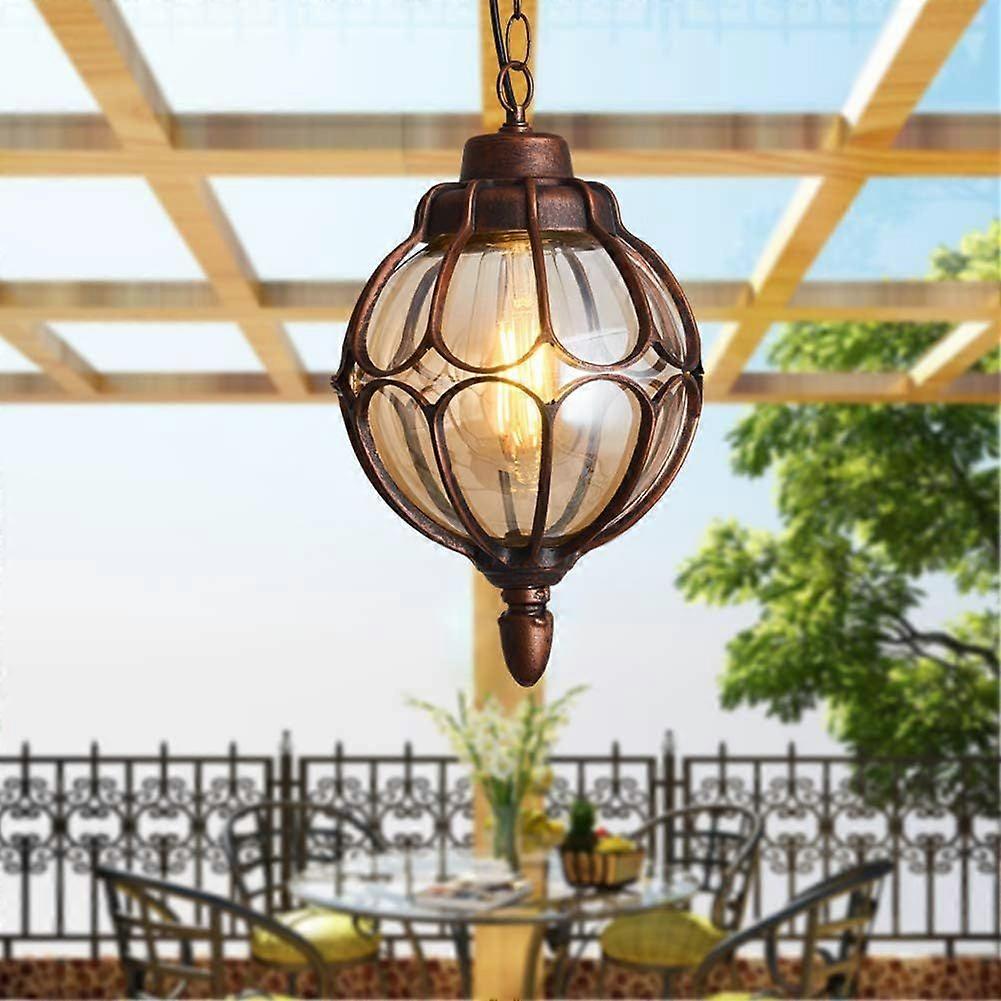 Round ball anti-rust chandelier medium bronze