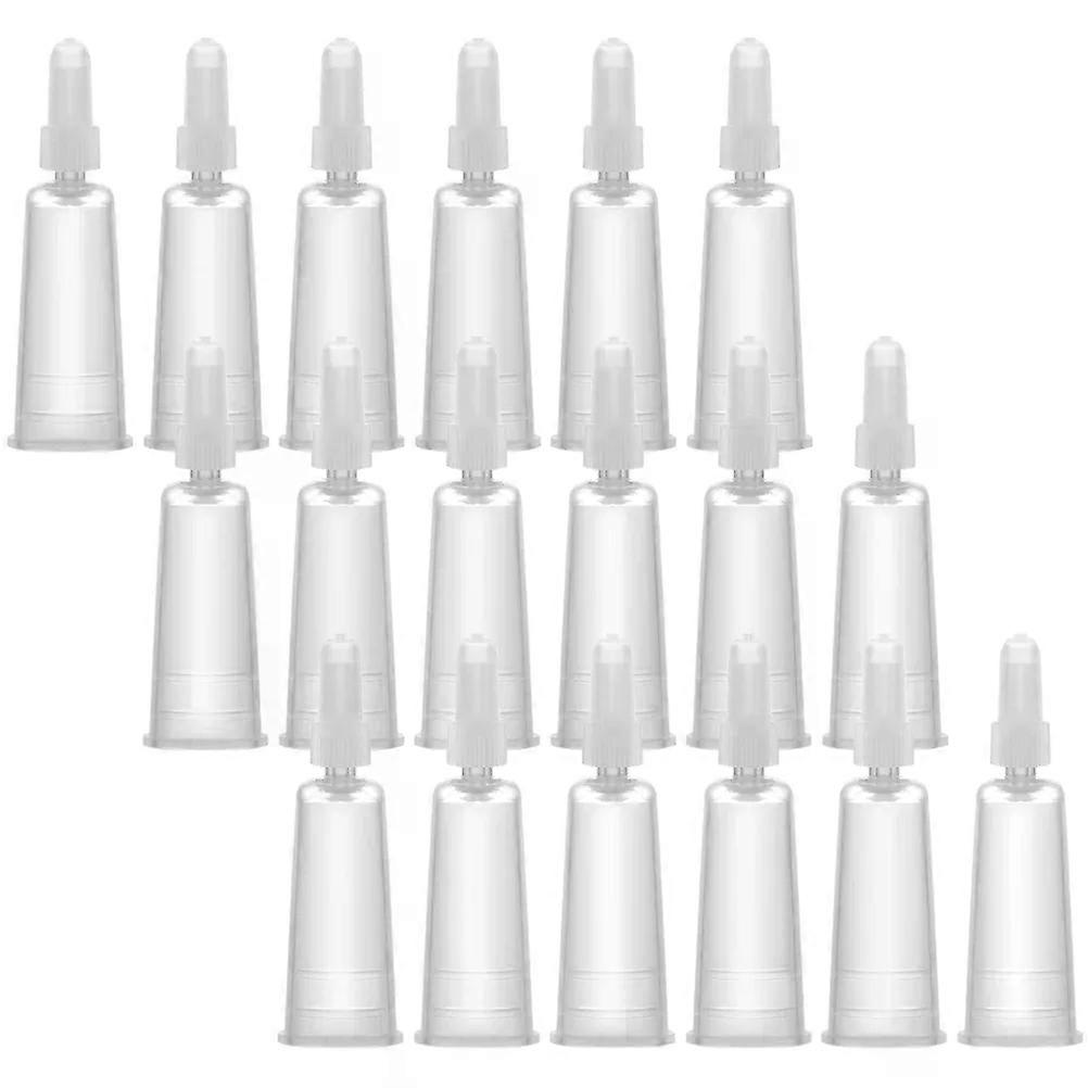 50 Pcs Set Liquid Dispenser Bottles Empty Glue Dropper Replacement Ampule Tips Plastic Dispensing