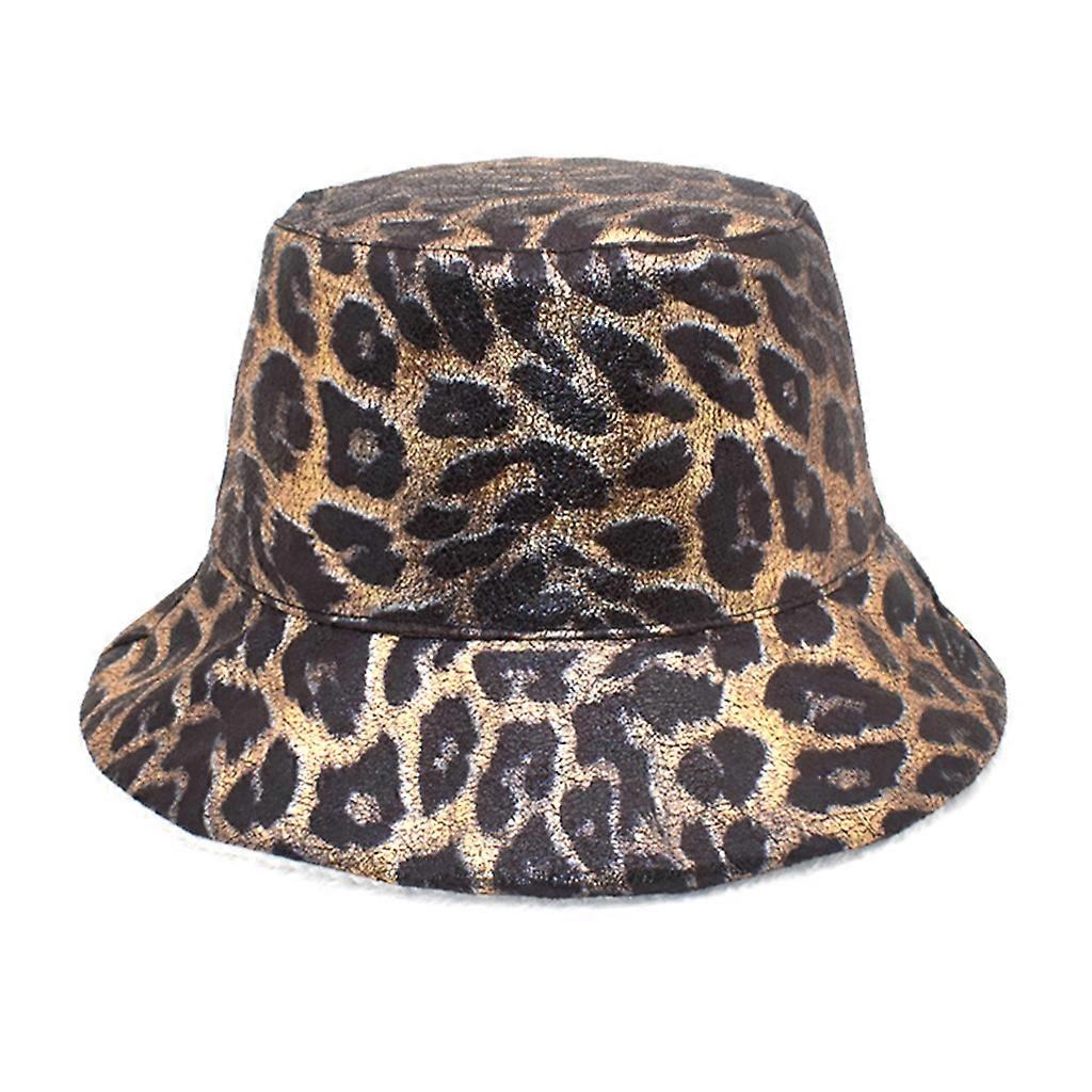 Bucket Hats Outdoors for Protection Fisherman Fuzzy Cap for Men Women with Leopard Straps in Freezy Winter Autumn Windpr  Khaki